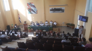 Sesiona Taller Nacional de Jóvenes Directivos en el contexto del 60 Aniversario de la Aduana Socialista